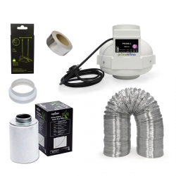 Kit extracteur 950m3/h + filtre à charbon Prima Klima 200mm